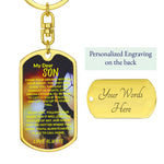 Unlock the Sentimental Journey with My Dear Son Dog Tag Keychain 🐾🌟