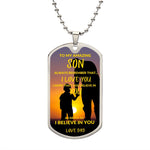 Get Inspired with The To My Amazing Son Dog Tag Necklace Chain.
