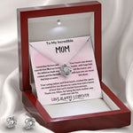 Symbolize Unbreakable Love with The Love Knot Necklace & Earring Set; A Perfect Gift for Mom! 🎁