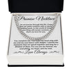 You Complete Me; Promise Necklace Cuban Link Chain