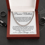 You Complete Me; Promise Necklace Cuban Link Chain