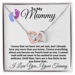 Kicks Of Love; To My Mummy Interlocking Heart Necklace.