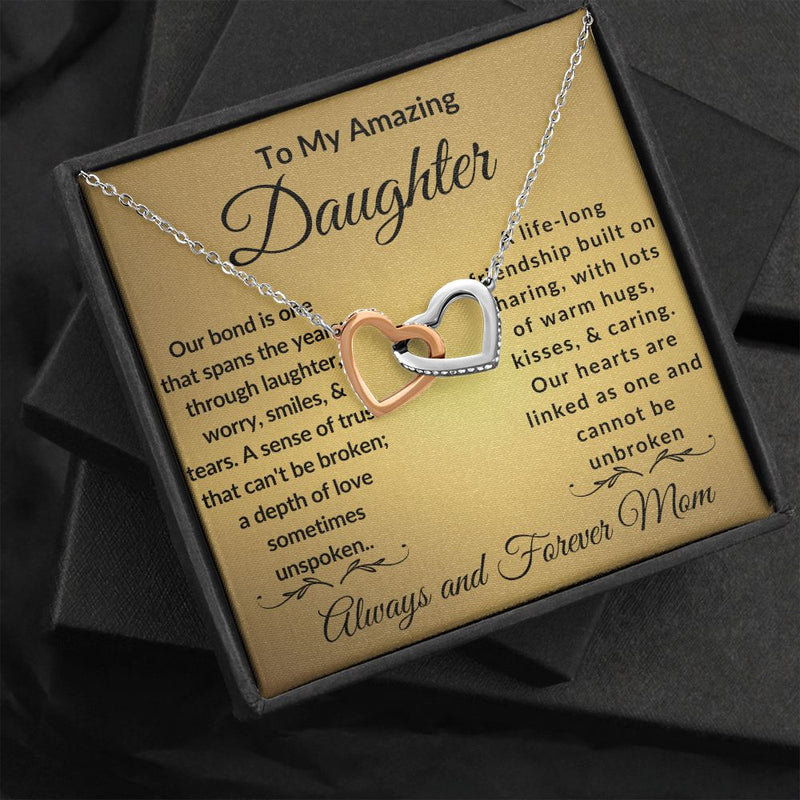 Empower Your Daughter's Dreams with The Interlocking Hearts Necklace & Spark Her Imagination💖✨
