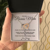 The My Bonus Mom Interlocking Hearts Necklace - A Heartwarming Gift for Step-up Moms!