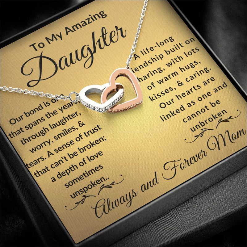 Empower Your Daughter's Dreams with The Interlocking Hearts Necklace & Spark Her Imagination💖✨