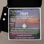 Carefree Days; To My Dearest Mom Eternal Hope Necklace and Cubic Zirconia Earring Set.