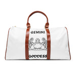 Gemini Goddess Waterproof Travel Bag white-Tier1love.com